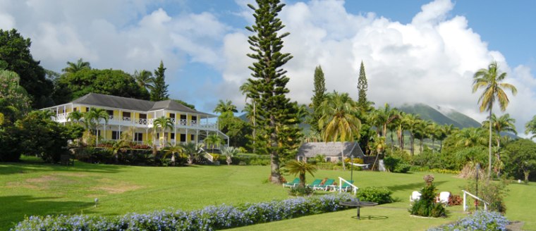 Ottley’s Plantation Inn on St. Kitts is a former 17th century sugar plantation located 20 minutes from the capital of Basseterre, West Indies.