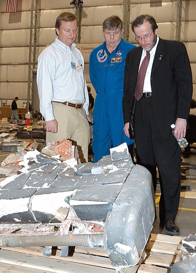 NASA Investigators Piece Together Debris From Shuttle Columbia