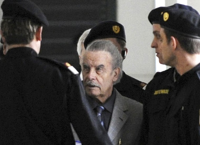 Image: Defendant Fritzl arrives for his trial