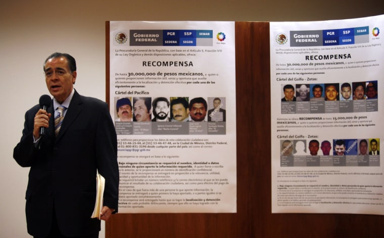 Image: Ricardo Najera, spokesman for Mexico's Attorney Generals Office