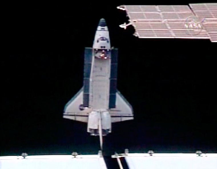 Image: Shuttle Discovery undocking