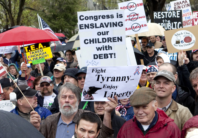Image: tea party demonstration
