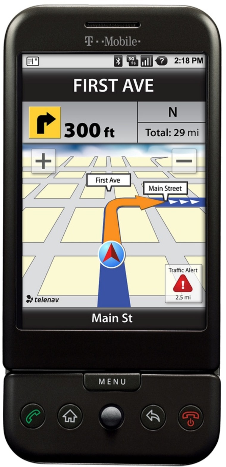 Image: TeleNav GPS on G1 phone