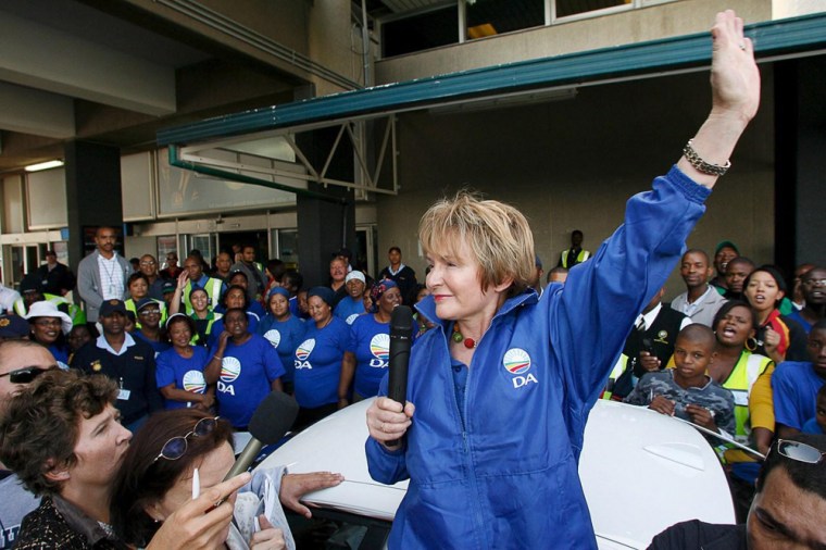 Image: Democratic Alliance leader Helen Zille