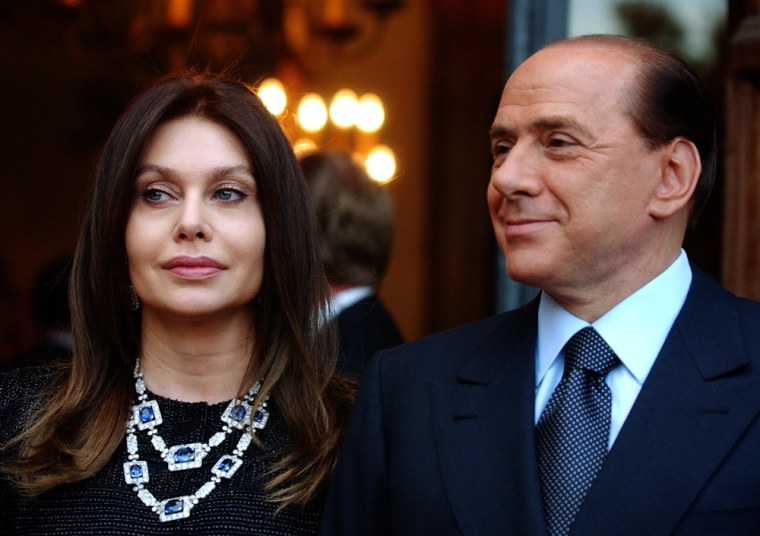 Image: Silvio Berlusconi, Veronica Lario