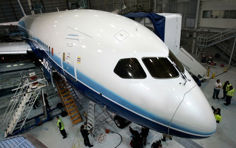 Image: The Boeing company's first 787 Dreamliner