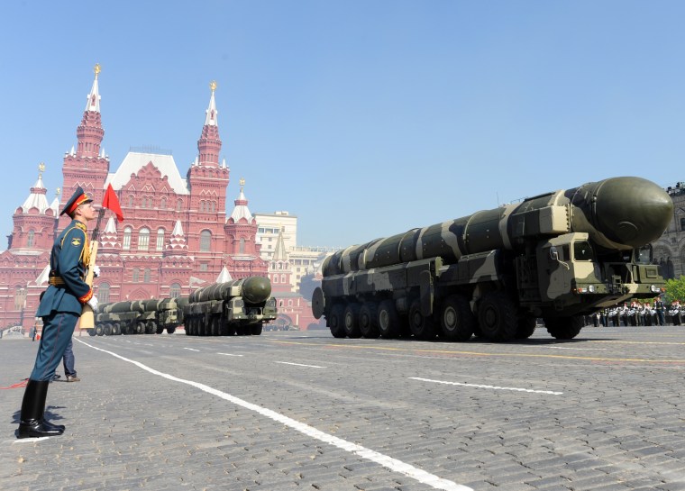 Image: Russian intercontinental ballistic missiles in Moscow's Red Square