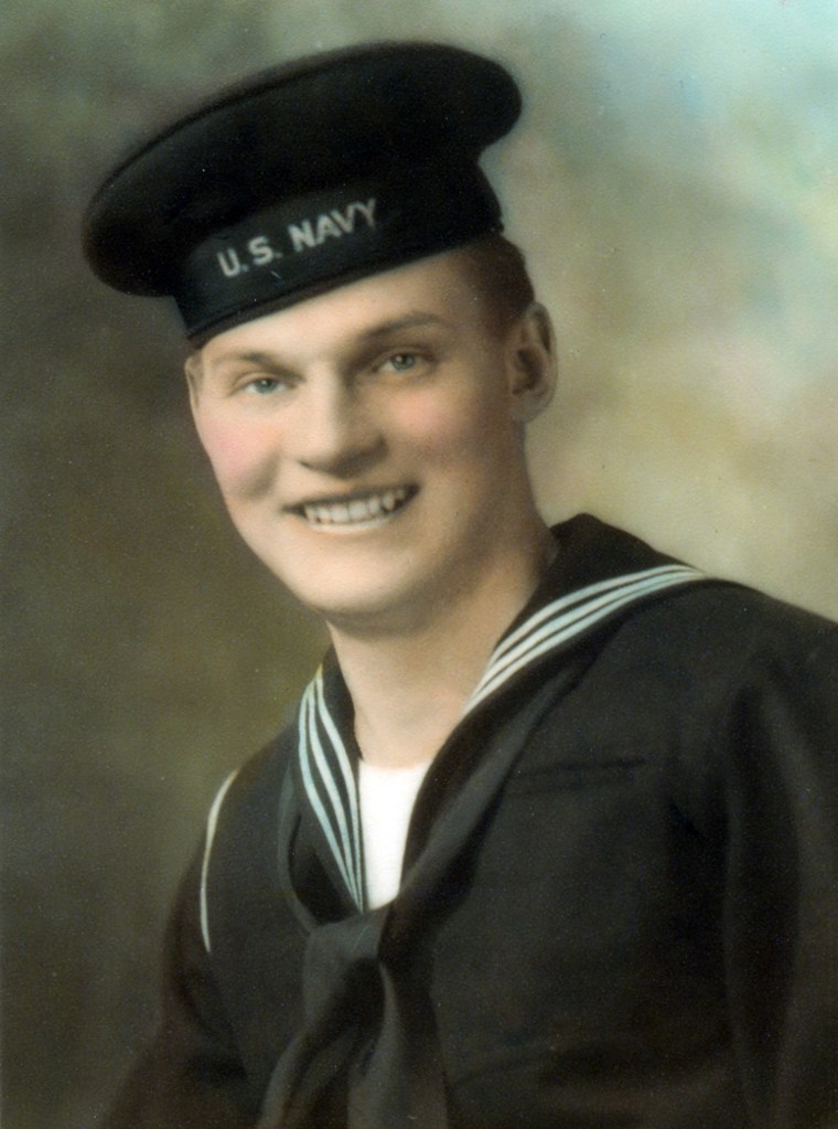 Steve Sadlon, originally from Little Falls, N.Y., was aged 20 when his landing craft was sunk during an attack by a German E-boat only 40 days before the Normandy invasion.