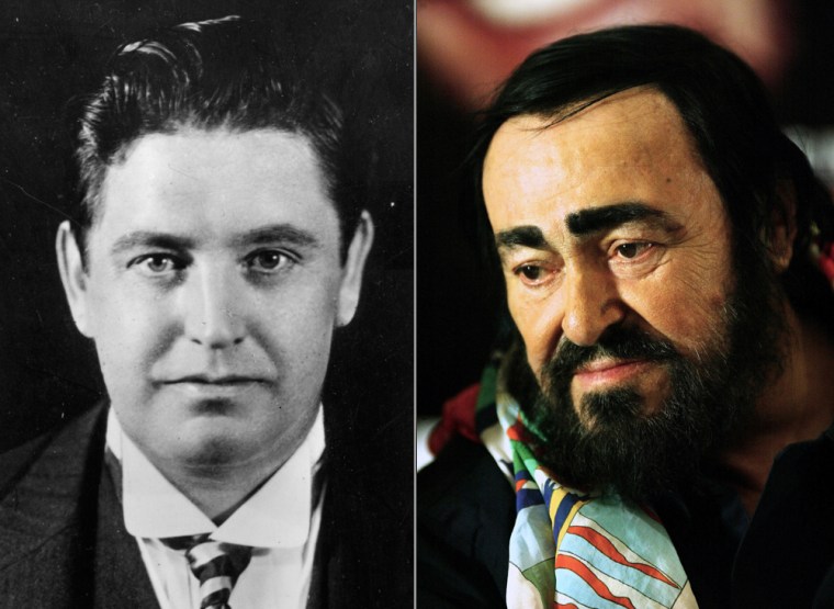 Image: John McCormack; Luciano Pavarotti
