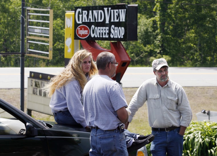 Image: Donald Crabtree, owner of the Grand View Topless Coffee Shop