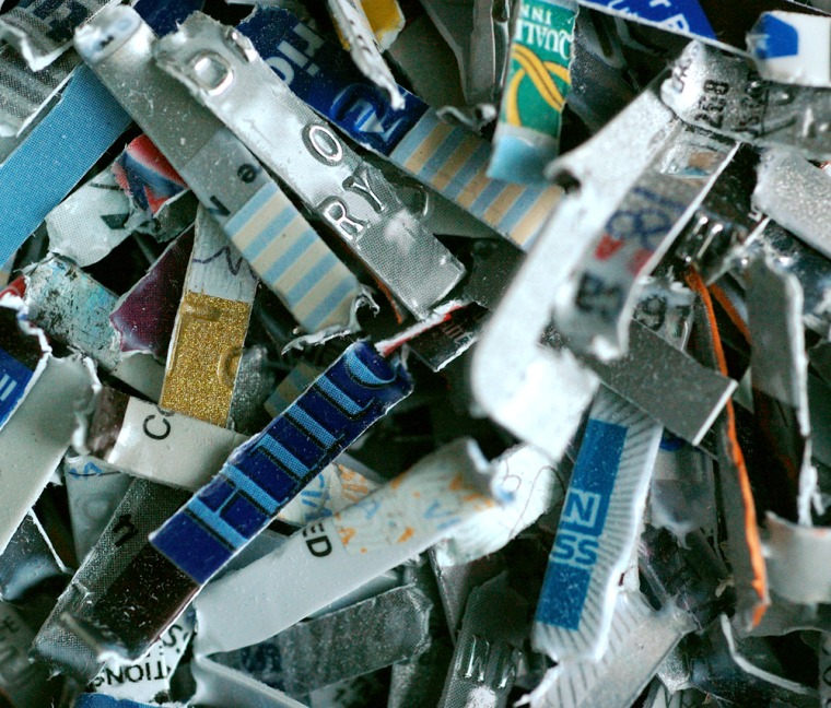 Image: credit card pieces