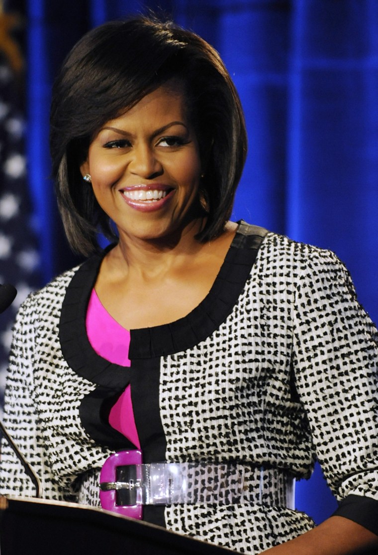 Image: U.S. first lady Michelle Obama