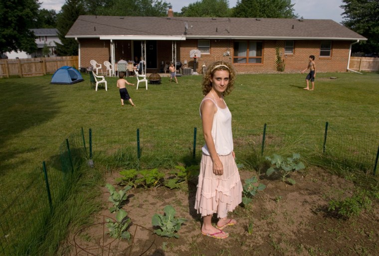 Elkhart resident Jennifer Holderread: "I'm content with my bitty garden. I could spend hundreds but it produces what we need."