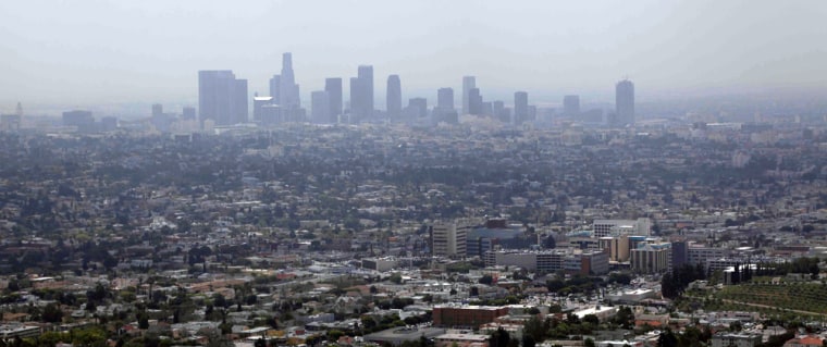 Image: Smog covers downtown Los Angeles