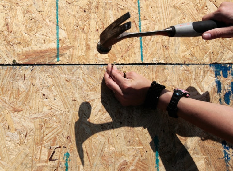 Carpenter Injured By Hammer Nails He Stock Photo 2207859837 | Shutterstock