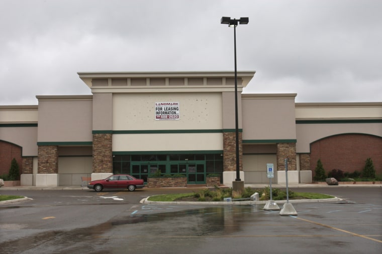 With the recent spate of bankruptcies and store closures, including Circuit City and Linens ’N Things, more abandoned buildings like this Sportsman's Warehouse in Allen Park, Mich., will be added to a struggling commercial real estate market.
