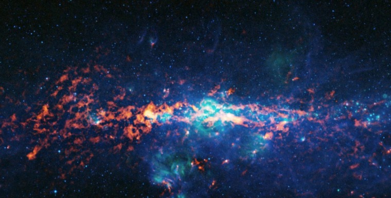 Image: composite image of the Galactic Centre and Sagittarius B2