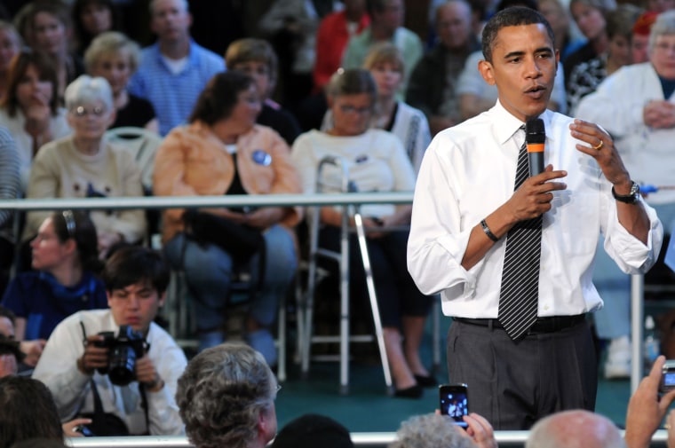 Image: Barack Obama campaigning in New Hampshire