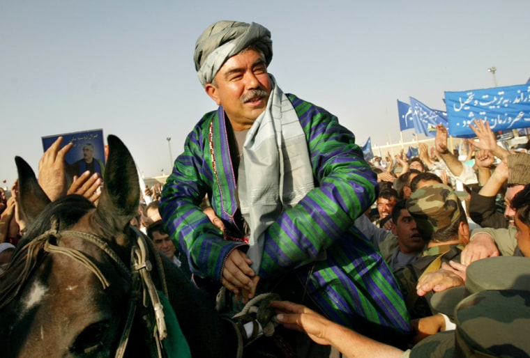 General Abdul Rashid Dostum Holdsx Campaign Rally In Kabul