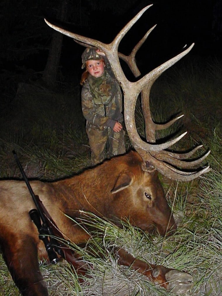 Image: Christian Zebrasky with elk