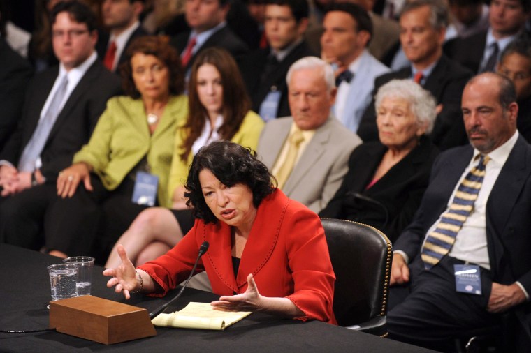 Image: US Senate Judiciary Committee hearing on the nomination of Sonia Sotomayor to be a Supreme Court Judge
