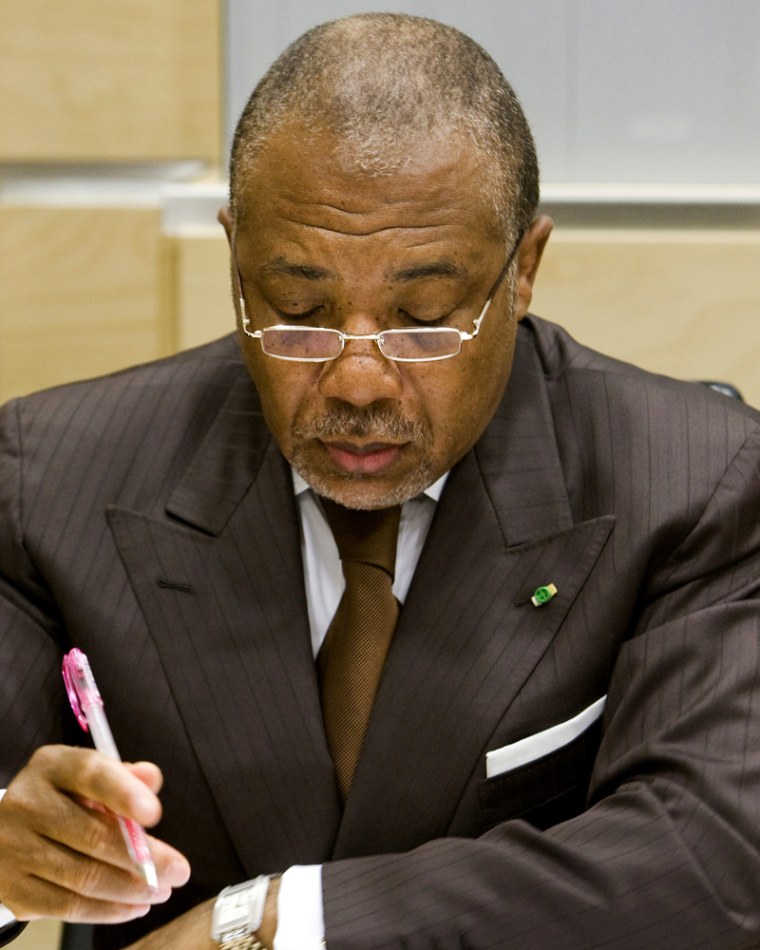 Image: Former Liberian President Charles Taylor