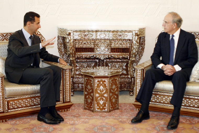 Image: Bashar Assad, George Mitchell