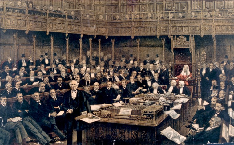 Image: British Parliament; Gladstone's Address