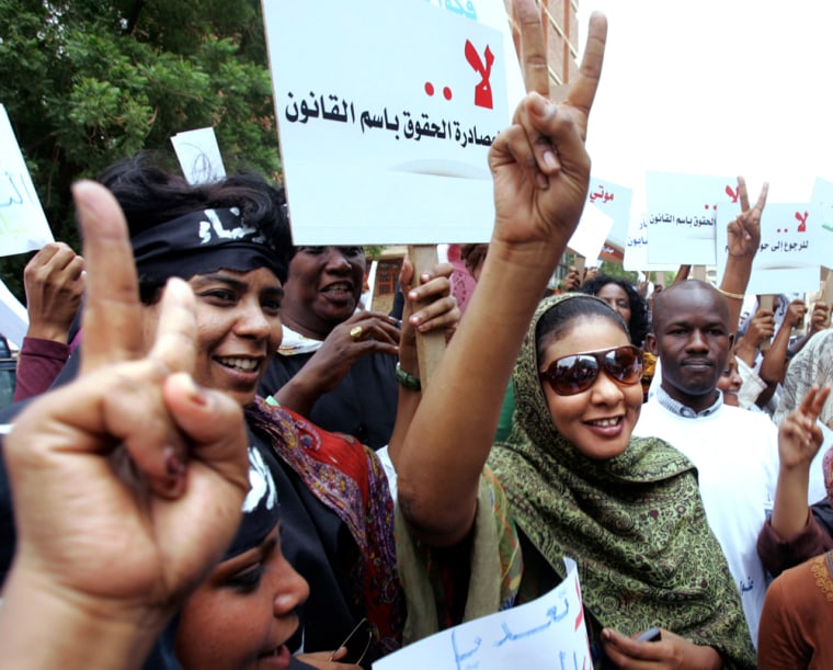 Image: Sudanese journalist Lubna Hussein
