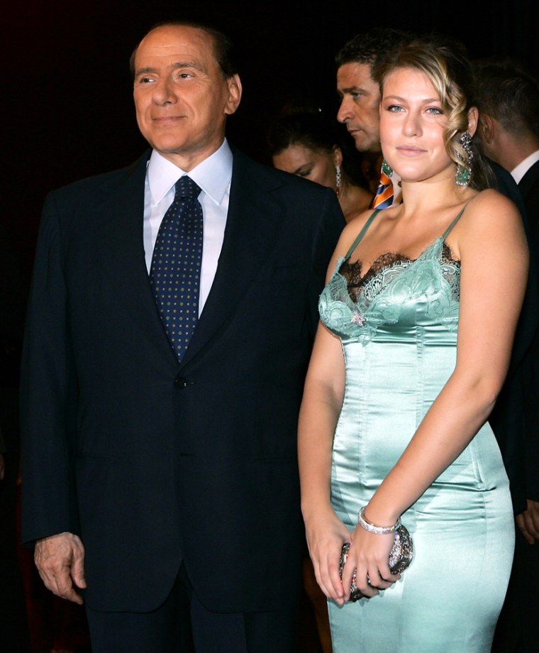 Image: Silvio Berlusconi arrives with his daughter Barbara