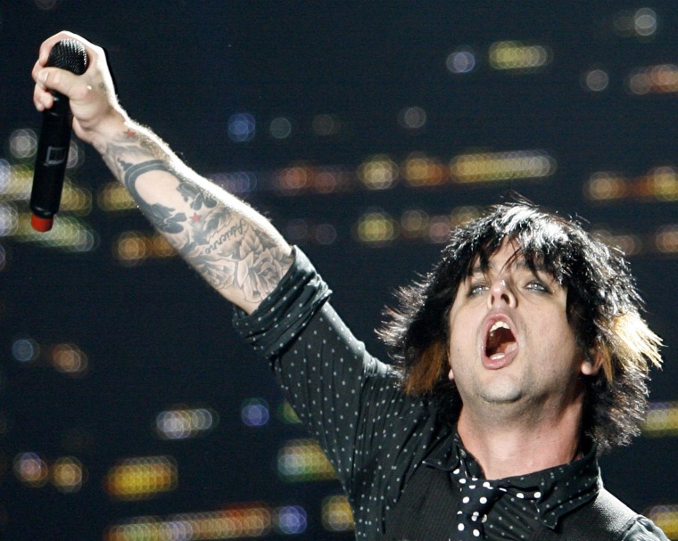 Image: Billie Joe Armstrong of Green Day performs at the Forum in Inglewood