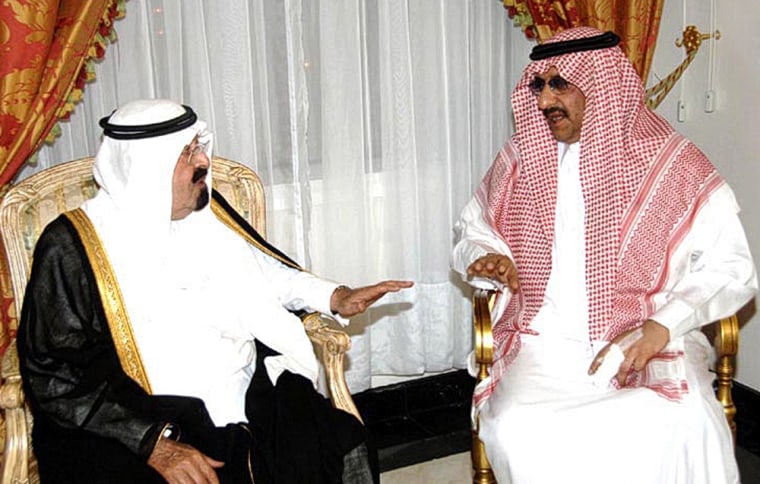 Image: King Abdullah, Prince Muhammad bin Nayef