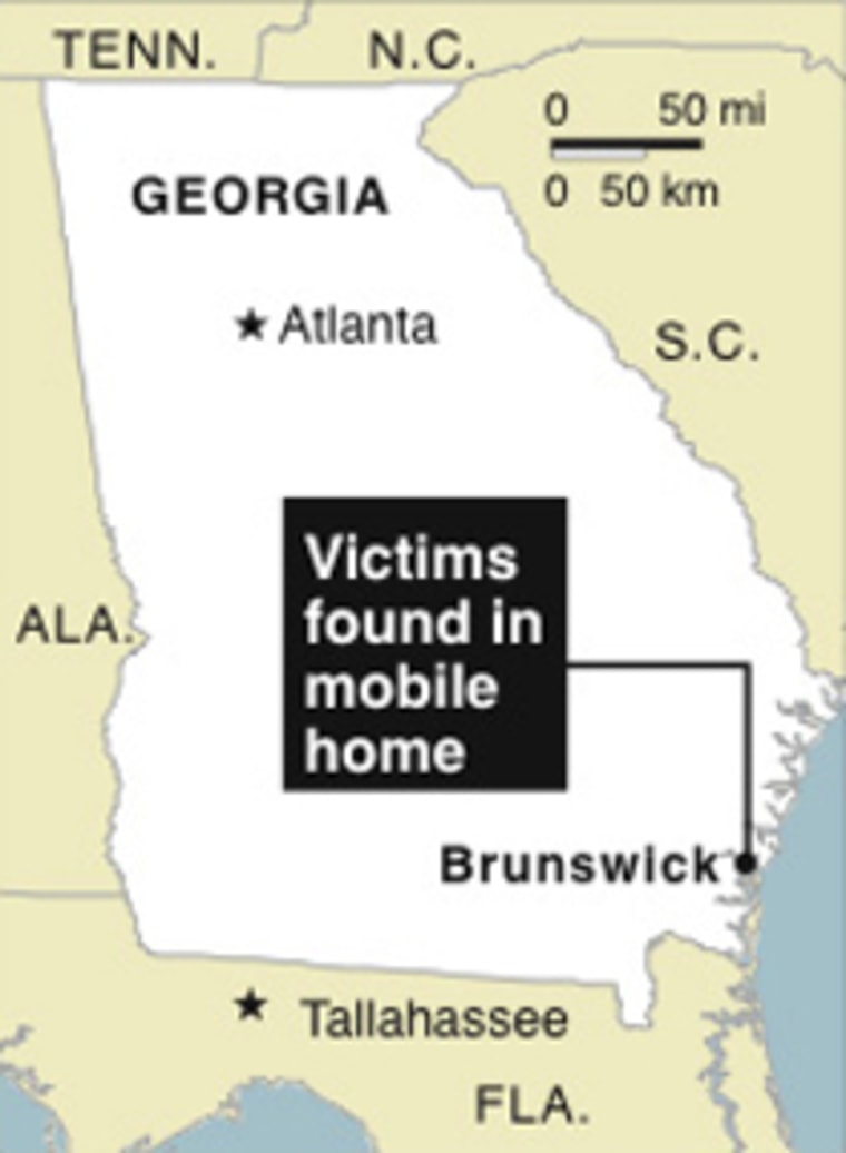 Image: Map locates Bruswick, Georgia