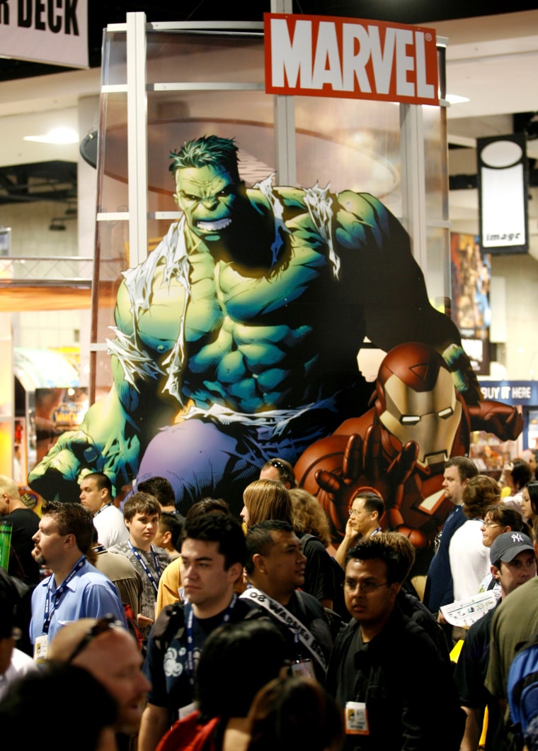 Image: Hulk looms over the crowd at Comic-Con