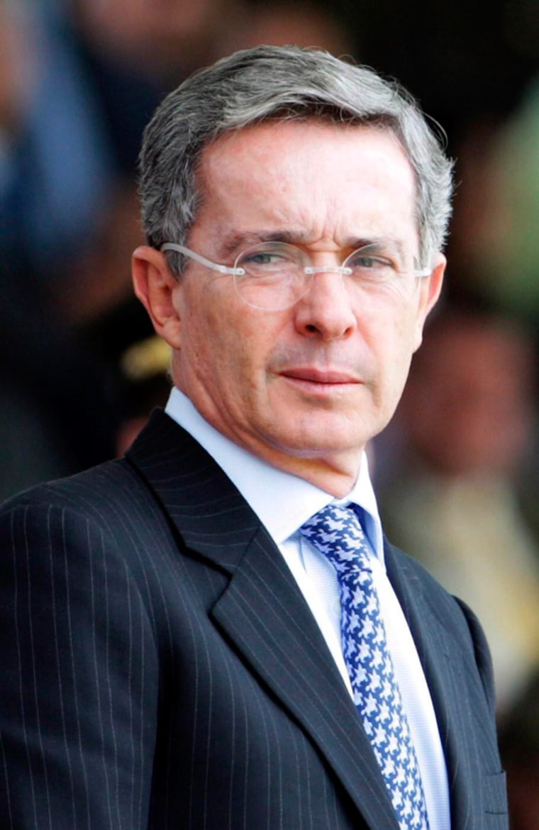 Image: Colombian President Alvaro Uribe