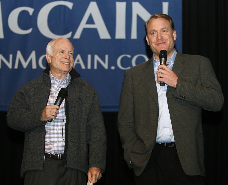Image: John McCain, Curt Schilling