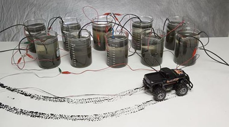 Image: Microbe-powered toy truck