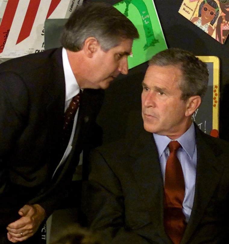 Image: File photo of US President Bush and chief of staff Andrew Card in Florida