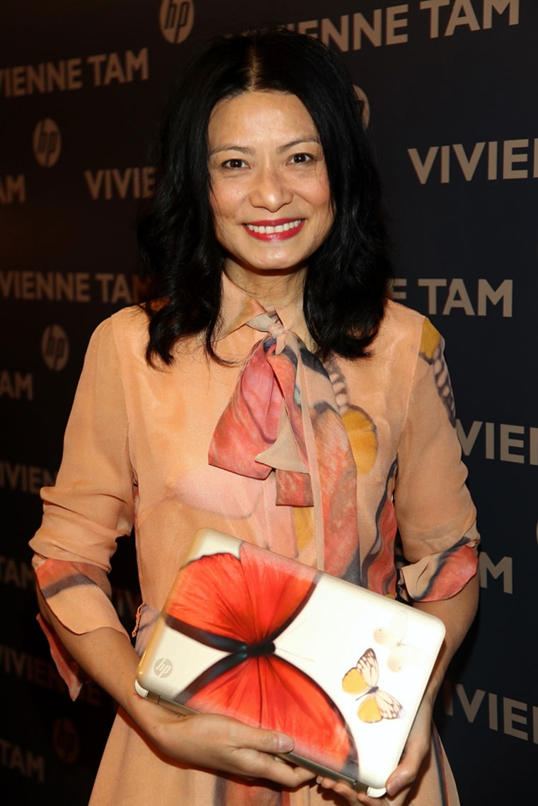 Image: Vivienne Tam with HP netbook