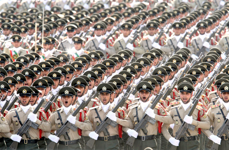 Image: Military parade marking the beginning of the 1980-1988 Iran-Iraq War in Tehran