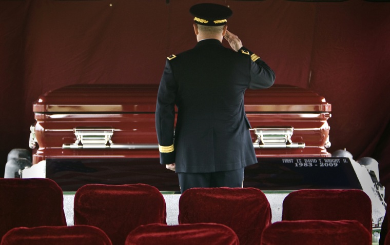 Image: military funeral