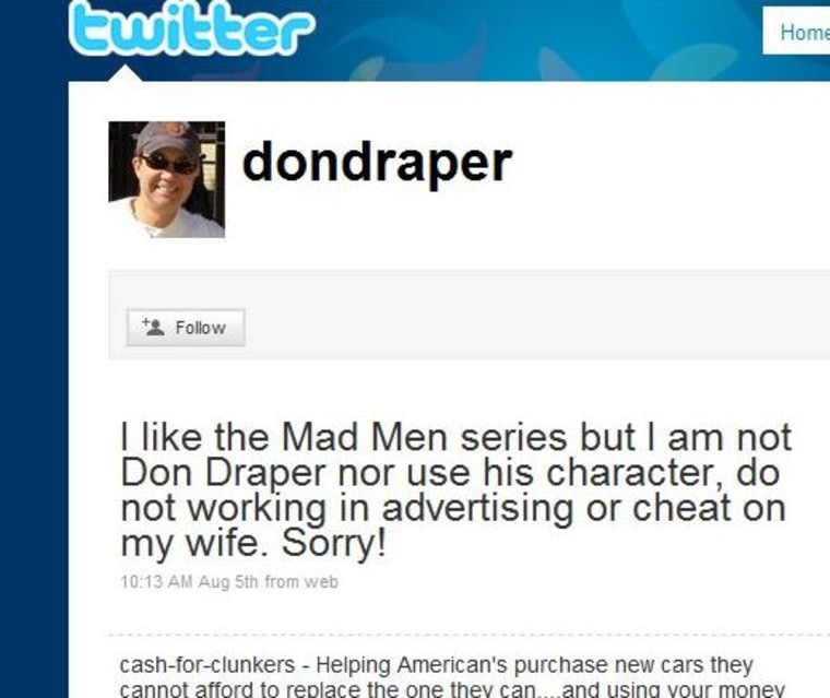 Image: A real \"Don Draper\" on Twitter