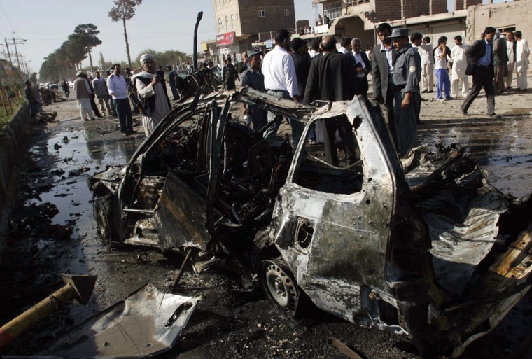 Image: Blast site in Herat, Afghanistan