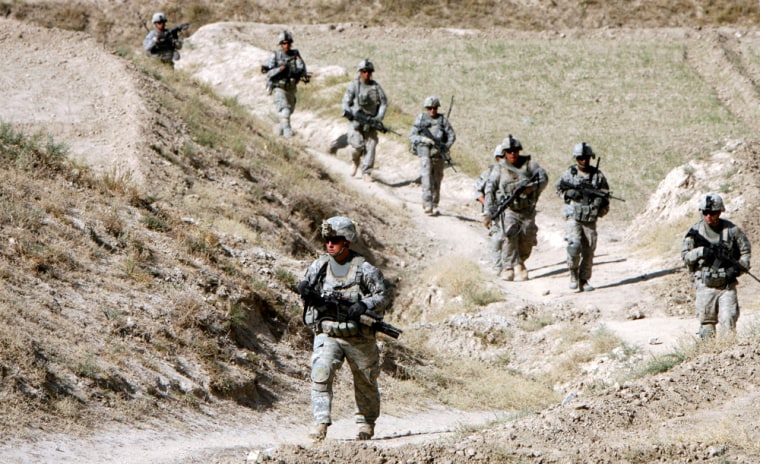 Image: Soldiers from the U.S. Army on patrol in Afghanistan
