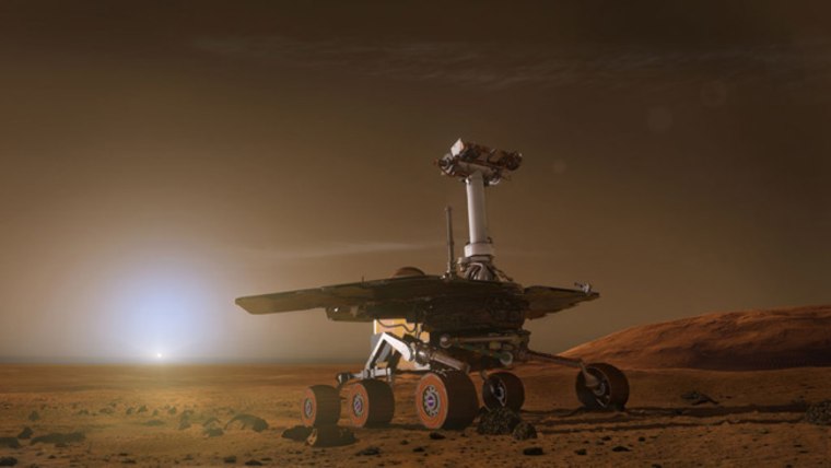 Image: An artist's depiction of a Mars rover