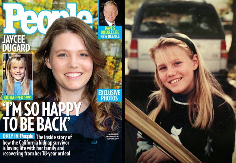 Image: New and old photos of Jaycee Dugard.