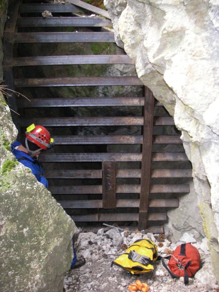 The bat gate funded with Recovery Act dollars will be similar to this one, which controls human access to Wheeler's Deep Cave in Great Basin National Park.