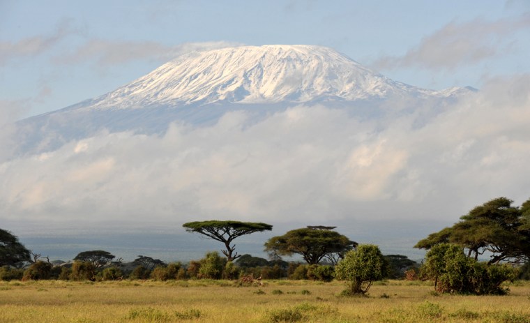 Image: Fresh snow covered Mount Kilimanjaro