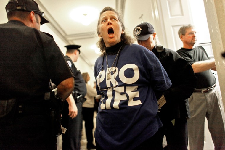 Image: Anti-abortion demonstrators