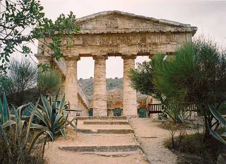 This is the temple of Demeter as you approach it from the east. Some researchers theorize that such temples on Sicily were built facing east as to adhere to Greek conventions.